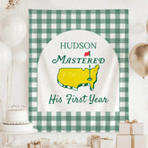 Aperturee - Aperturee Golf Masters 1st Birthday Party Backdrop Decor for Baby