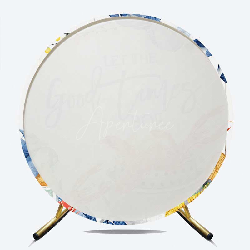 Aperturee Aperturee Good Times Boil Crawfish Birthday Round Backdrop