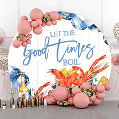 Aperturee Aperturee Good Times Boil Crawfish Birthday Round Backdrop