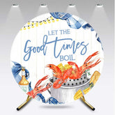Aperturee Aperturee Good Times Boil Crawfish Birthday Round Backdrop