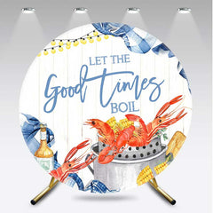 Aperturee Aperturee Good Times Boil Crawfish Birthday Round Backdrop