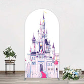 Aperturee Aperturee Gorgeous Castle Princess Birthday Arch Backdrop