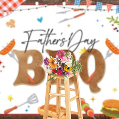 Aperturee - Aperturee Gourmet Picnic Happy Fathers Day Bbq Party Backdrop