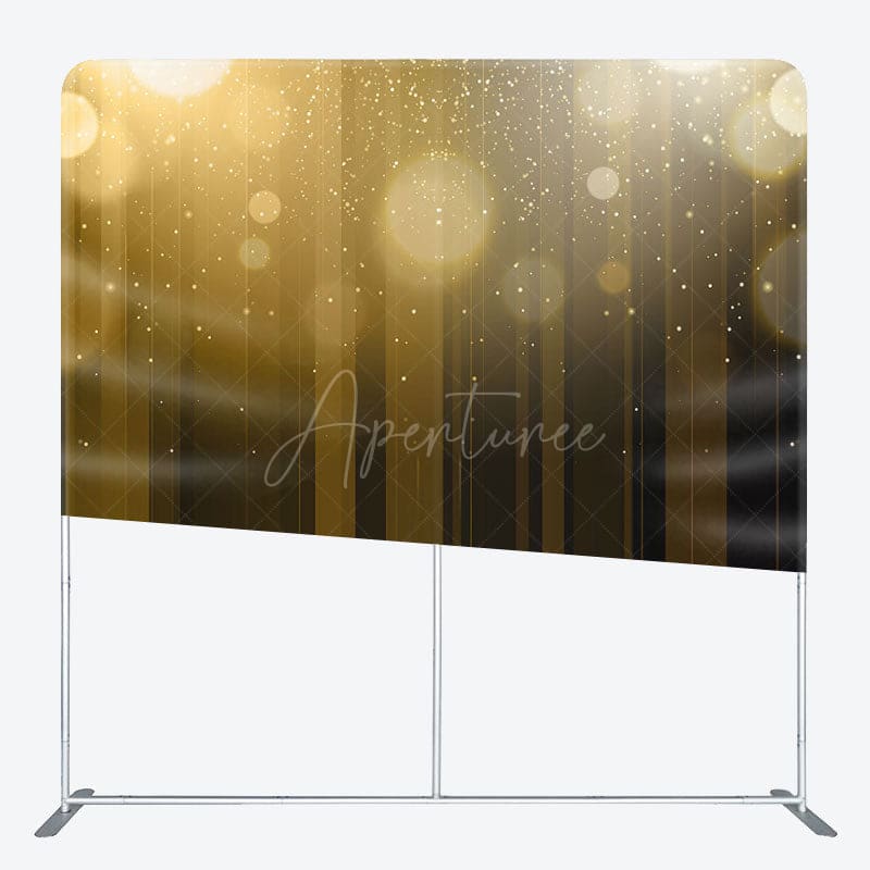 Aperturee - Aperturee Gradient Brown Bokeh Photo Square Tension Backdrop