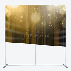 Aperturee - Aperturee Gradient Brown Bokeh Photo Square Tension Backdrop