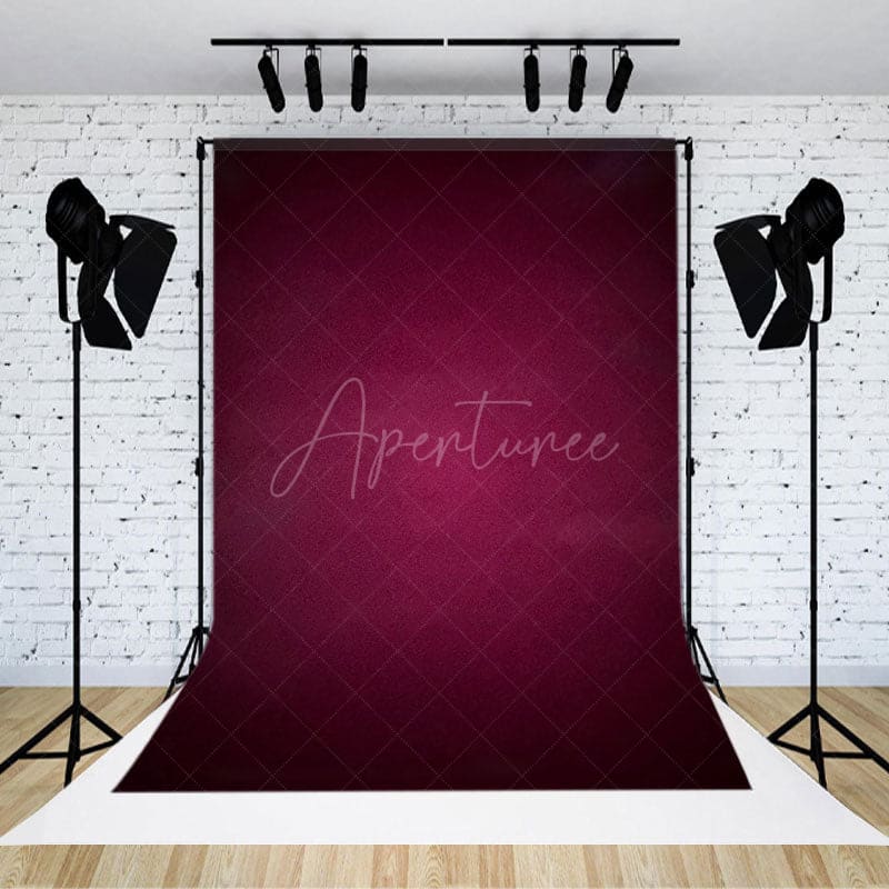 Aperturee - Aperturee Gradient Burgundy Old Master Photography Backdrop