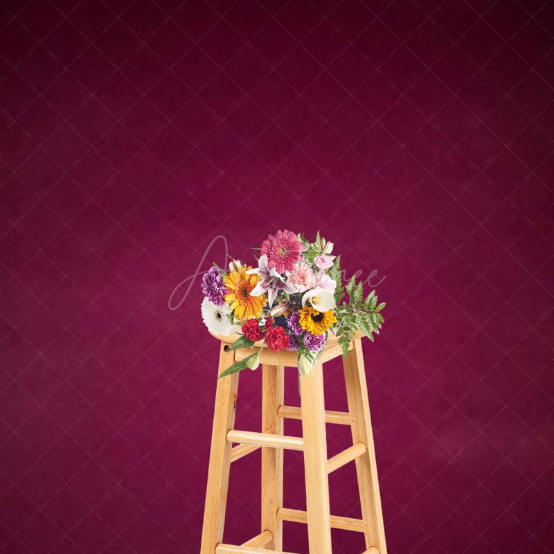 Aperturee - Aperturee Gradient Burgundy Old Master Photography Backdrop