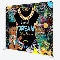 Aperturee - Aperturee Graffiti Brick Wall Hiphop Dream Baby Shower Backdrop