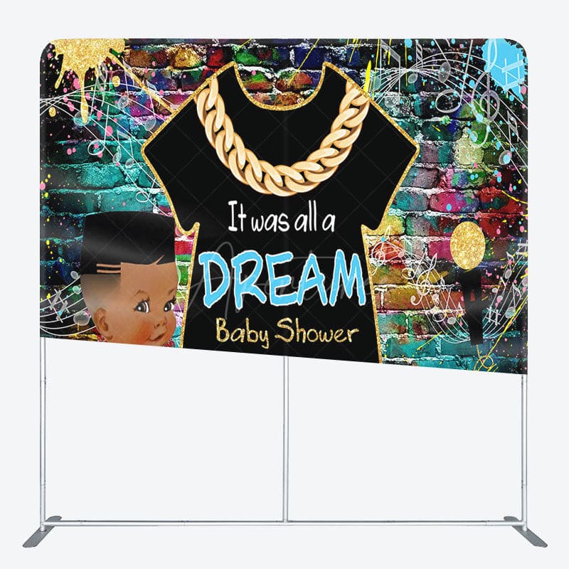 Aperturee - Aperturee Graffiti Brick Wall Hiphop Dream Baby Shower Backdrop