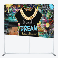 Aperturee - Aperturee Graffiti Brick Wall Hiphop Dream Baby Shower Backdrop