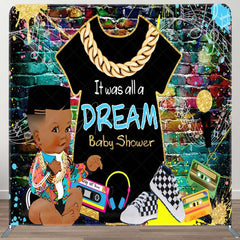 Aperturee - Aperturee Graffiti Brick Wall Hiphop Dream Baby Shower Backdrop
