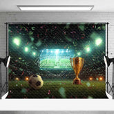 Aperturee - Aperturee Grand Sports Stadium Soccer Ball Trophy Backdrop Victory Celebration Game Day Photography Background