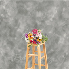 Aperturee - Aperturee Gray Abstract Textured Photography Backdrop Distressed Concrete Plaster Wall Background for Professional Photo Studio