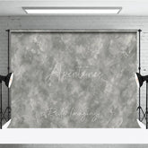 Aperturee - Aperturee Gray Abstract Textured Photography Backdrop Distressed Concrete Plaster Wall Background for Professional Photo Studio