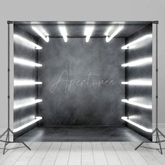Aperturee - Aperturee Gray Glowing Chamber Corridor Photography Backdrop