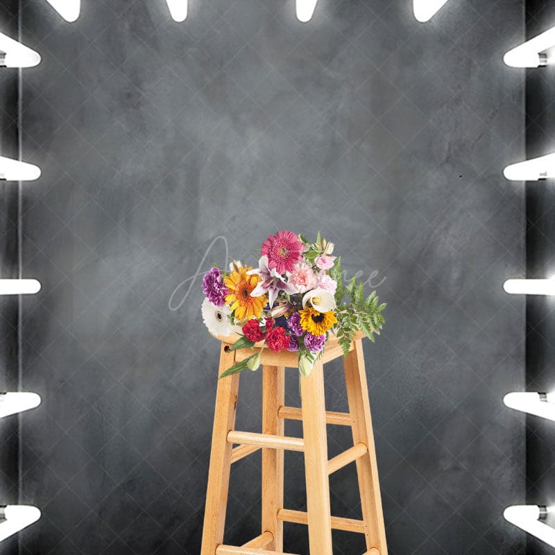 Aperturee - Aperturee Gray Glowing Chamber Corridor Photography Backdrop