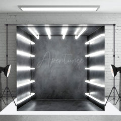 Aperturee - Aperturee Gray Glowing Chamber Corridor Photography Backdrop