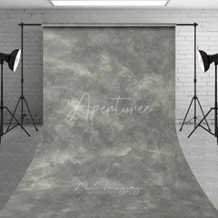 Aperturee - Aperturee Gray Textured Concrete Look Sweep Backdrop Abstract Distressed Industrial Studio Photography