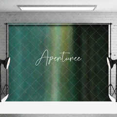 Aperturee - Aperturee Green Abstract Rainbow Pattern Room Set Backdrop