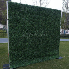 Aperturee - Aperturee Green Artificial Grass Wall Backdrop For Party Decor