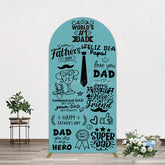 Aperturee - Aperturee Green Black Worlds 1 Dad Fathers Day Arch Backdrop