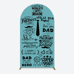 Aperturee - Aperturee Green Black Worlds 1 Dad Fathers Day Arch Backdrop