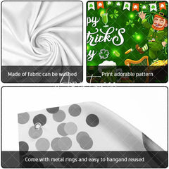Aperturee - Aperturee Green Clover Happy St Patricks Day Garage Door Banner
