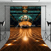 Aperturee - Aperturee Green Gold Crystal Balls Dance Hall Sweep Backdrop