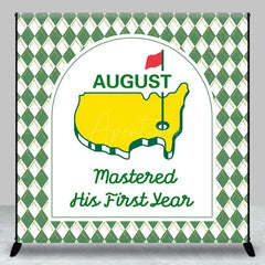 Aperturee - Aperturee Green Mastered First Year Custom Birthday Backdrop