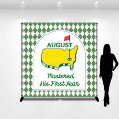 Aperturee - Aperturee Green Mastered First Year Custom Birthday Backdrop