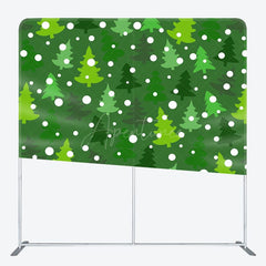 Aperturee - Aperturee Green Pine Tree Patterns Xmas Pillow Case Backdrop