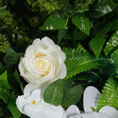 Aperturee - Aperturee Green Plant Floral Artificial Flower Wall For Wedding