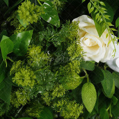 Aperturee - Aperturee Green Plant Floral Artificial Flower Wall For Wedding