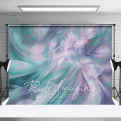 Aperturee - Aperturee Green Purple Pastel Oil Painting Abstract Backdrop