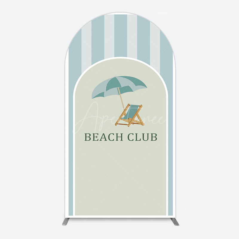 Aperturee - Aperturee Green Stripe Arch Beach Club Party Arch Backdrop