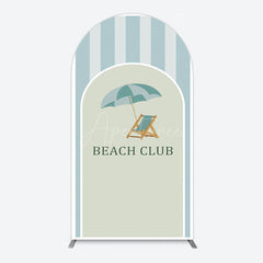 Aperturee - Aperturee Green Stripe Arch Beach Club Party Arch Backdrop