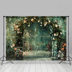 Aperturee - Aperturee Green Wall Plant Floral Arch Wedding Photo Backdrop