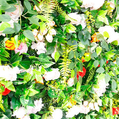 Aperturee - Aperturee Greenery Floral Artificial Flower Wall For Wedding