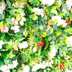 Aperturee - Aperturee Greenery Floral Artificial Flower Wall For Wedding