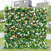 Aperturee - Aperturee Greenery Floral Artificial Flower Wall For Wedding