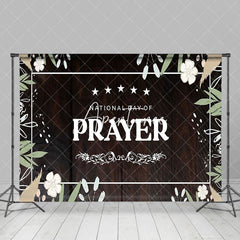 Aperturee - Aperturee Greenery Floral Wood National Day Of Prayer Backdrop