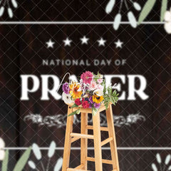 Aperturee - Aperturee Greenery Floral Wood National Day Of Prayer Backdrop