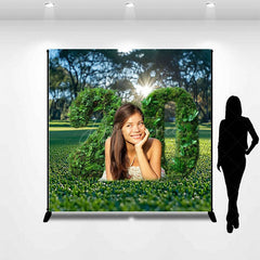 Aperturee - Aperturee Greenery Lawn Custom Photo 20th Birthday Backdrop