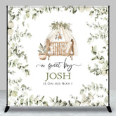 Aperturee - Aperturee Greeny Plants Sweet Boy Baby Shower Custom Backdrop
