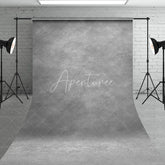 Aperturee - Aperturee Grey Abstract Texture Sweep Backdrop Professional Portrait Photography Studio Decor