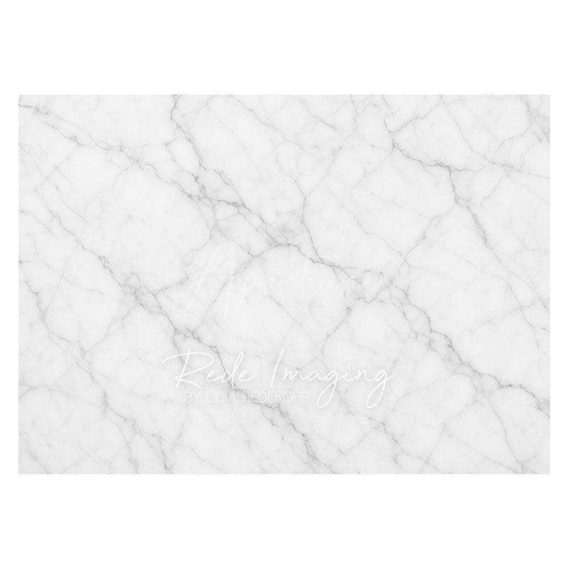 Aperturee - Aperturee Grey Crack Marble Pattern Rubber Floor Mat For Photo