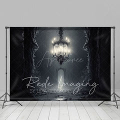 Aperturee - Aperturee Grey Dark Magic Chandelier Architecture Backdrop