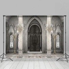 Aperturee - Aperturee Grey Toned Auditorium Candle Photography Backdrop