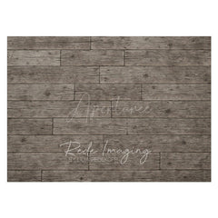Aperturee - Aperturee Grey Vibe Wood Pattern Rubber Floor Mat For Photo