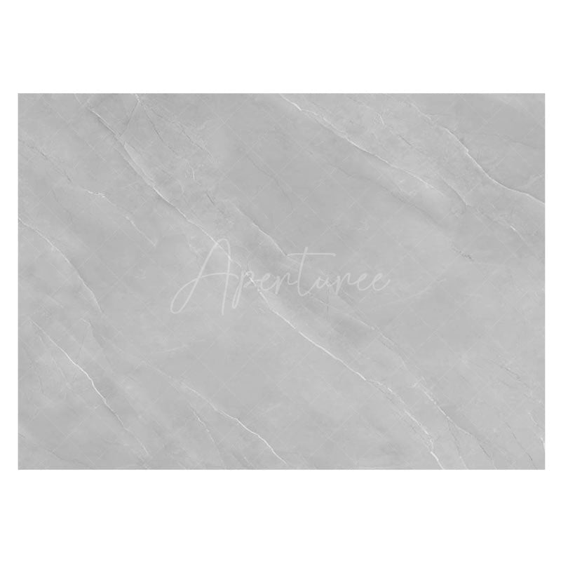 Aperturee - Aperturee Grey White Mixed Mabled Texture Rubber Floor Mat